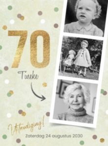 van Verminderen Vrijgevigheid 70 jaar verjaardag - Mooie Teksten en Zinnen voor een 70e verjaardag.