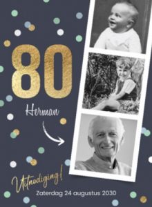80 jaar verjaardag